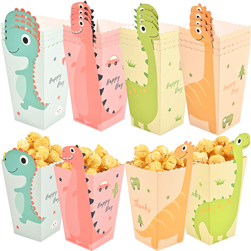 Food Snacks For Kids - 4Pcs 만화 공룡 상자 공룡 팝