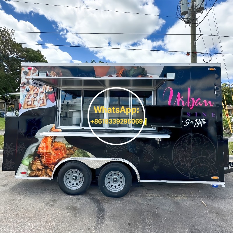 Food Snacks Catering - 이동식 푸드 트레일러 패스트푸드 트럭 완비된