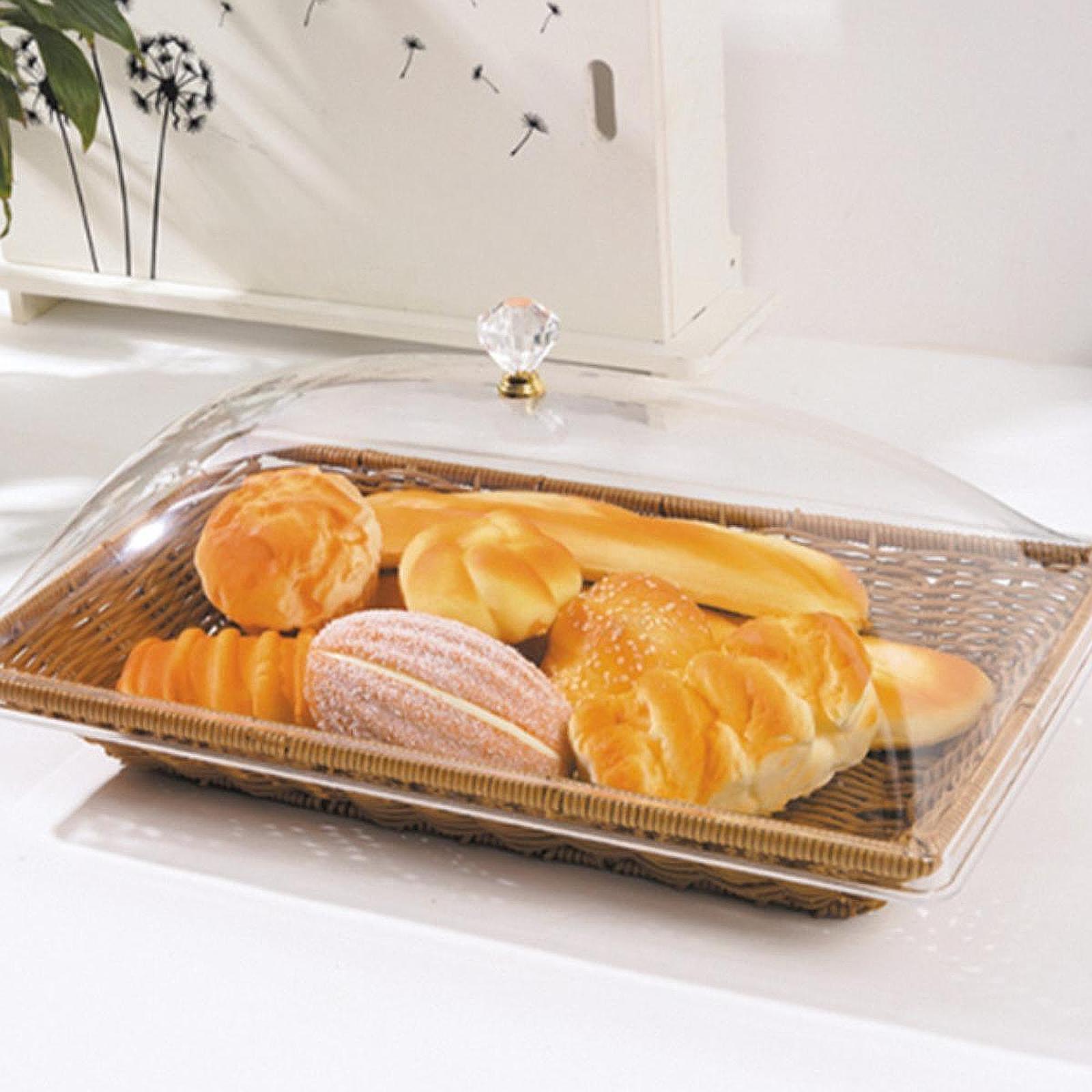 Food Snacks For Picnic - 아크릴 뚜껑이 있는 모조 라탄 직조
