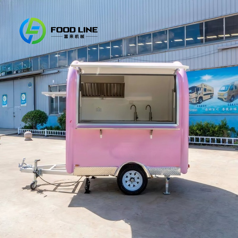 맞춤형 빈티지 핑크 미니 푸드 트레일러 상업용 이동식  - Food Snacks Catering 리뷰 및 가격