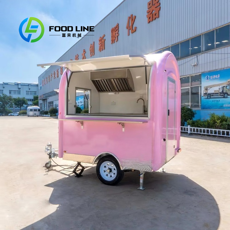 맞춤형 빈티지 핑크 미니 푸드 트레일러 상업용 이동식  - Food Snacks Catering 리뷰 및 가격