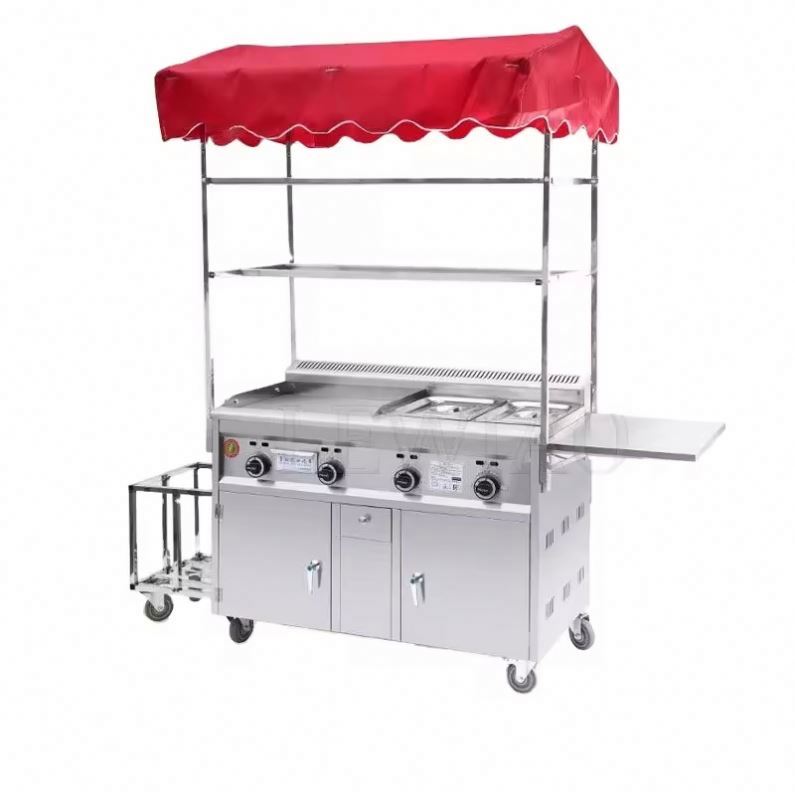 이동식 푸드 카트 트레일러 스테인리스 스틸 아이스크림  - Food Snacks Catering 리뷰 및 가격