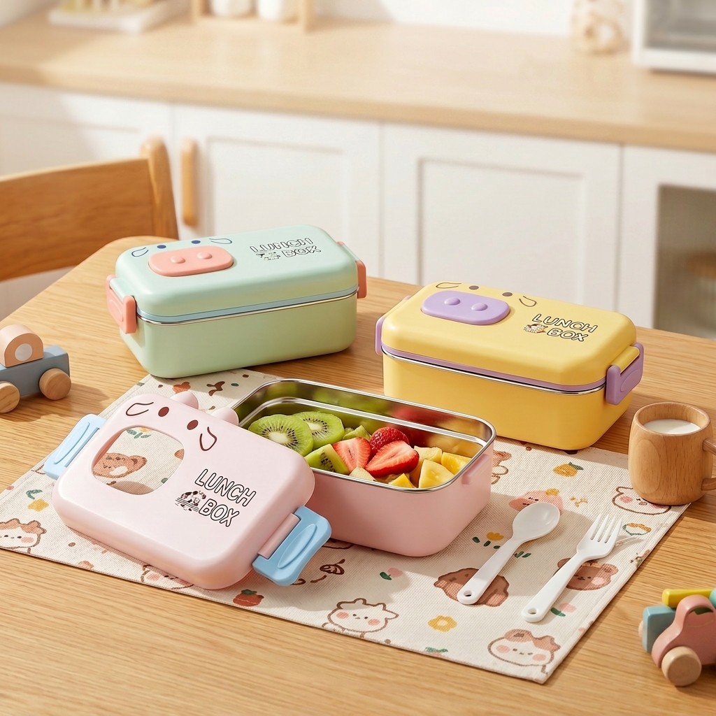 304 스테인리스 스틸 도시락, 누수 방지, 칸막이형, - Food Snacks For Kids 리뷰 및 가격