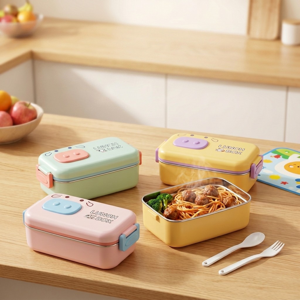 304 스테인리스 스틸 도시락, 누수 방지, 칸막이형, - Food Snacks For Kids 리뷰 및 가격