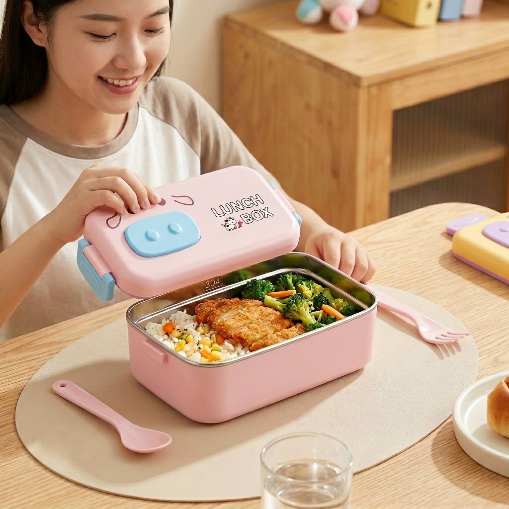 304 스테인리스 스틸 도시락, 누수 방지, 칸막이형, - Food Snacks For Kids 리뷰 및 가격