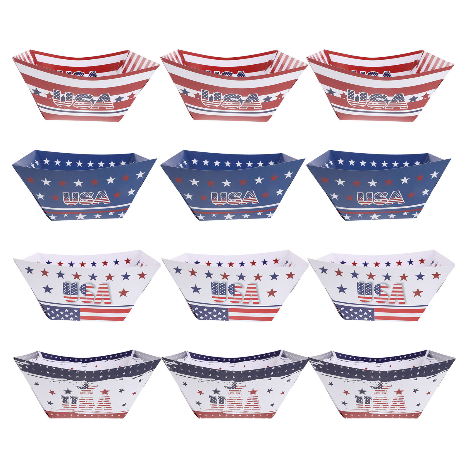 12Pcs 독립 기념일 파티 스낵 상자 미니 팝콘 용기 - Food Snacks For Picnic 리뷰 및 가격