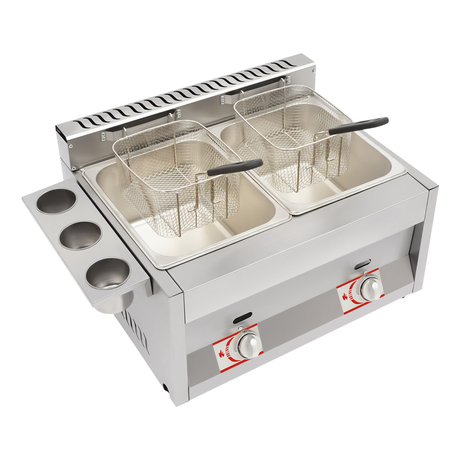 상업용 2탱크 6.34Qt LPG 가스 튀김기, 2개  - Food Snacks Catering 리뷰 및 가격