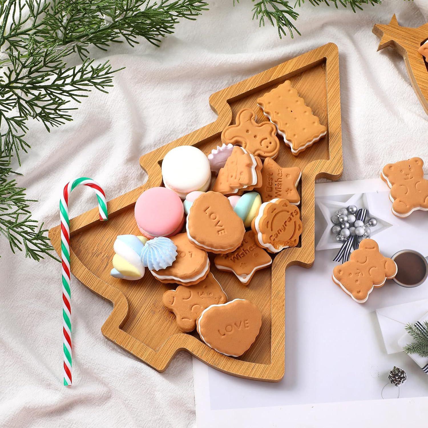 크리스마스 트리 모양 서빙 트레이, 서빙 그릇 접시,  - Xmas Food Snacks 리뷰 및 가격