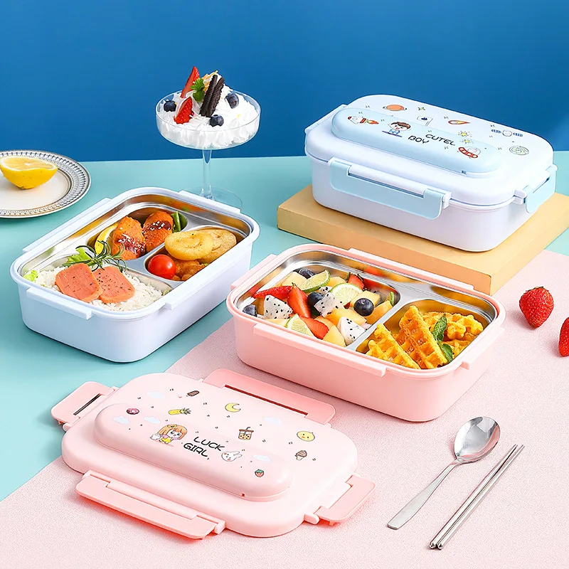 304 스테인레스 스틸 어린이 도시락 상자 (가방 포함 - Food Snacks For Kids 리뷰 및 가격