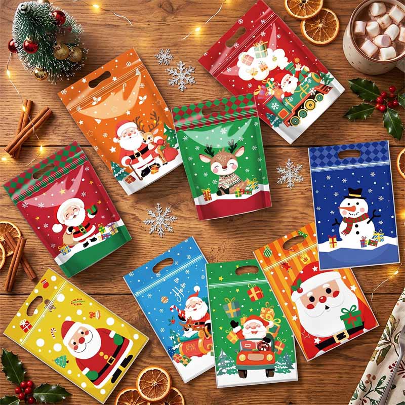 TETP 크리스마스 만화 캐릭터 자체 밀봉 지퍼백 눈송 - Xmas Food Snacks 리뷰 및 가격