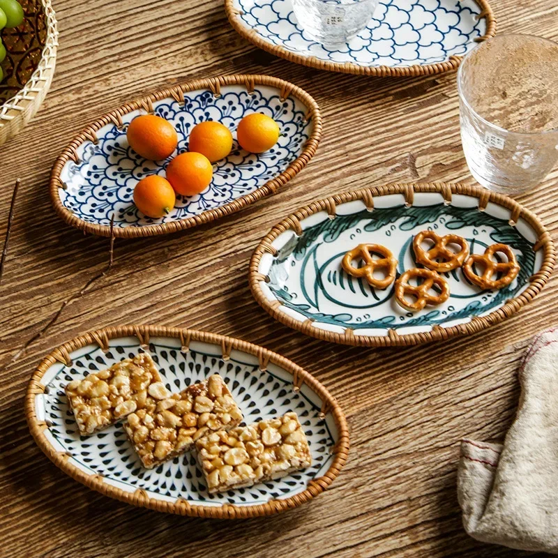 일본산 라탄 직조 세라믹 과일 트레이, 다용도 건과일  - Dry Food Snacks 리뷰 및 가격